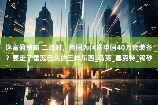 逸富盈策略 二战时，德国为何送中国40万套装备？要走了垂涎已久的三样东西_马克_塞克特_钨砂